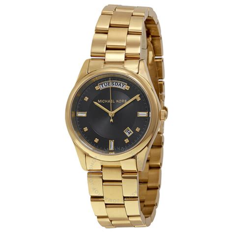 michael kors collette date watch|Michael Kors Colette Black Dial Gold.